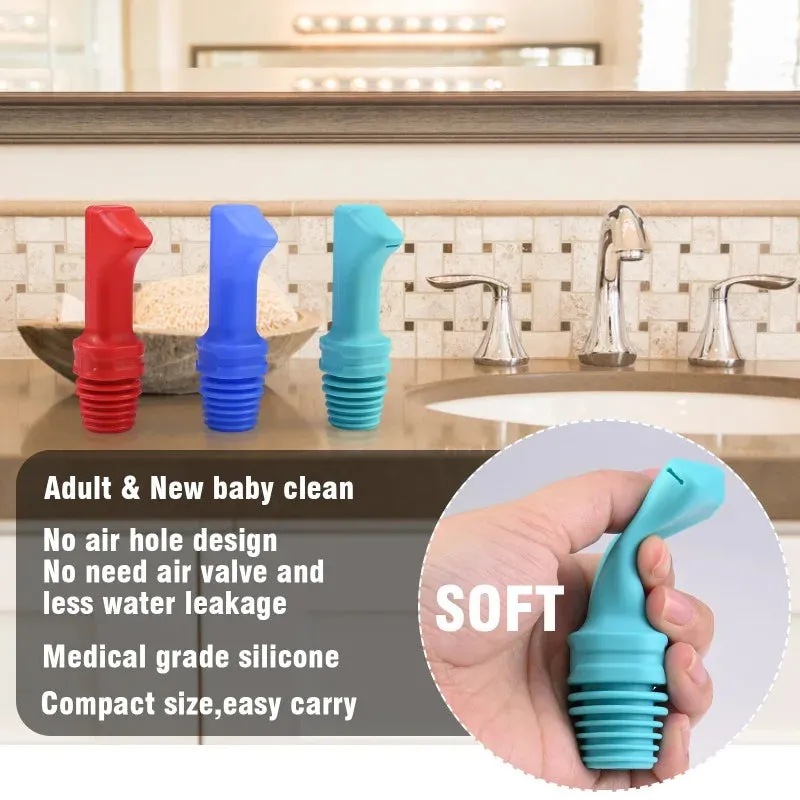 🚿 Portable Travel Bidet – Manual Press Hygiene Washer for Personal & Baby Care Cleaning! ✨💦