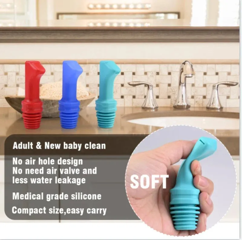 🚿 Portable Travel Bidet – Manual Press Hygiene Washer for Personal & Baby Care Cleaning! ✨💦