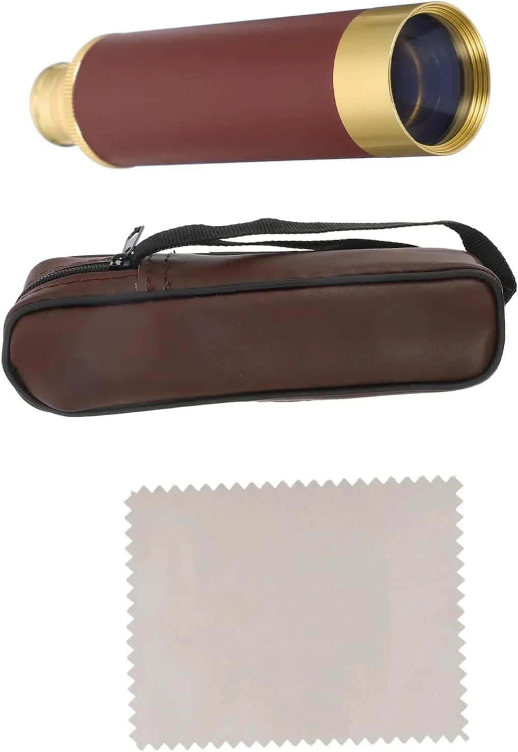 1 Set Pirate Retro Telescope Stretch Single Binocular for Outdoor and Home Use Durable for Cosplay Creative Costumes Includes Storage Bag