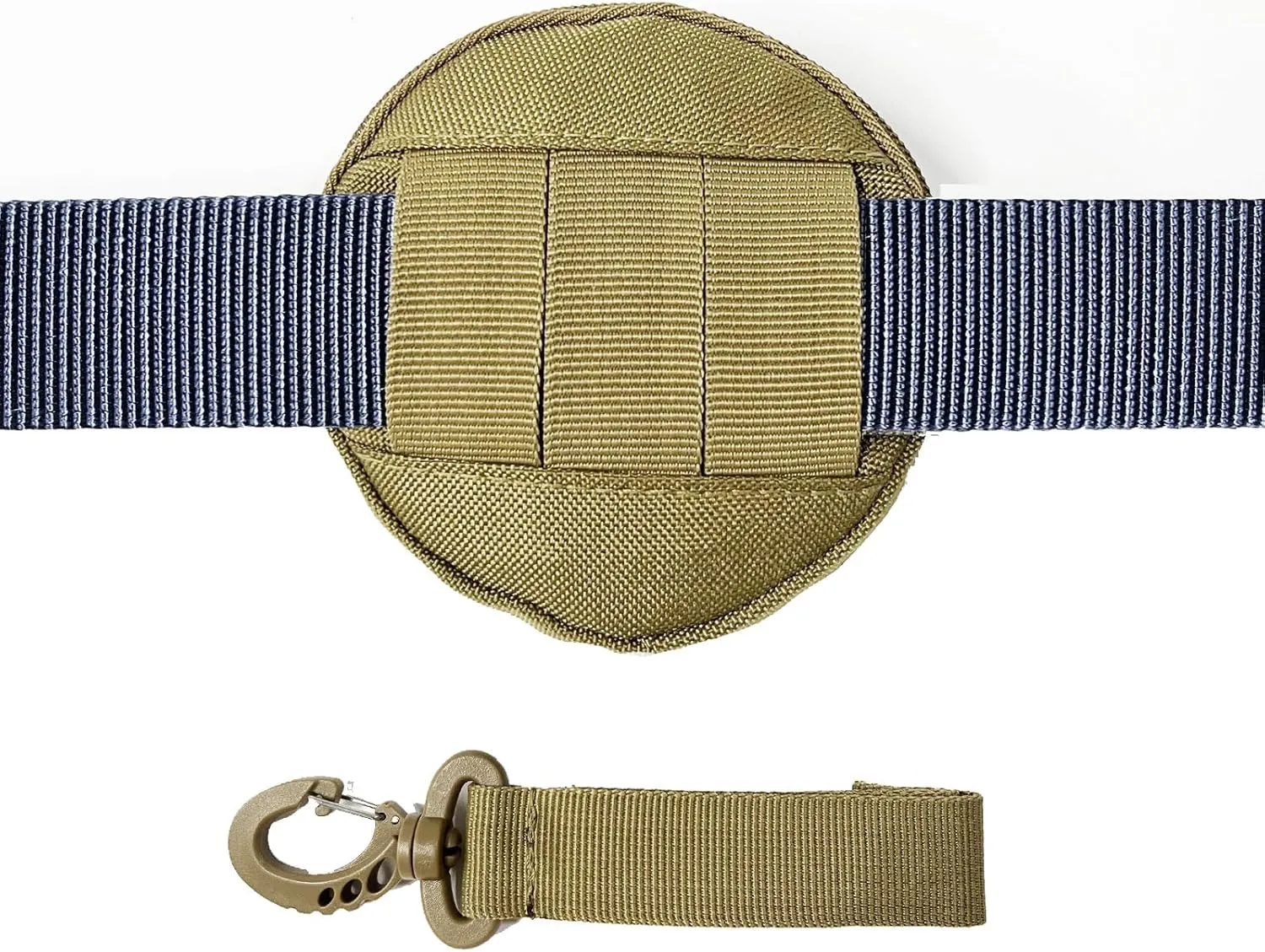 1000D Laser Cut Molle Pouch EDC Pouch Tactical Round Zipper Bag Case Coin Pouches Coin Purse Keychain Little Change Wallet Wireless Headset Pack Gadget Bag