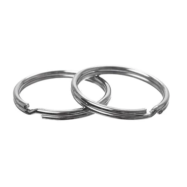 1/2" Stainless Steel Split Rings 100/pk