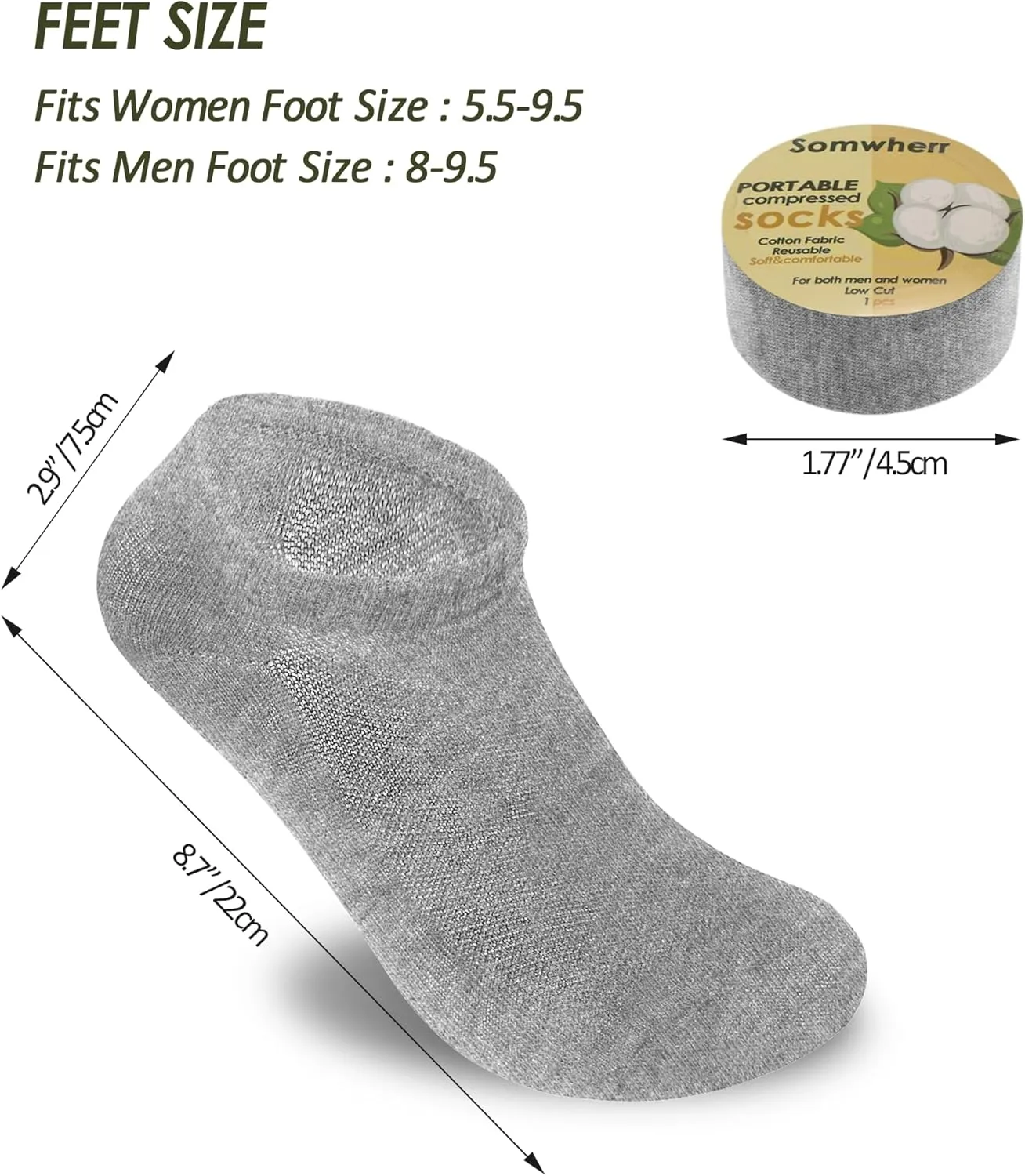 20 Pairs Low Cut Ankle Socks for Men & Women - Unisex Cotton Athletic Running Socks, Breathable Sports Sock