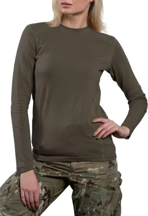 281Z Womens Military Stretch Cotton Underwear Shirt - Tactical Hiking Outdoor - Punisher Combat Line