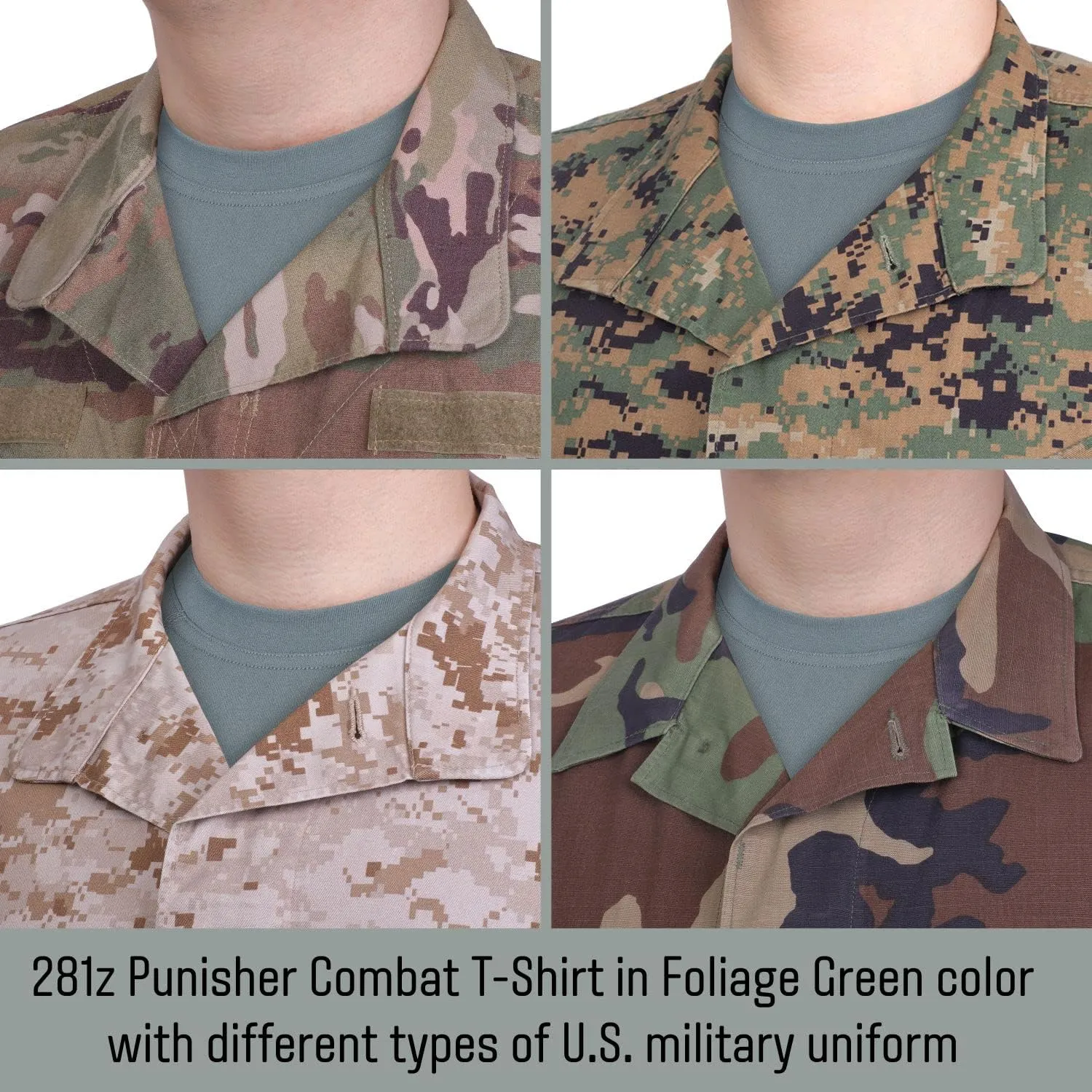 281Z Womens Military Stretch Cotton Underwear Shirt - Tactical Hiking Outdoor - Punisher Combat Line