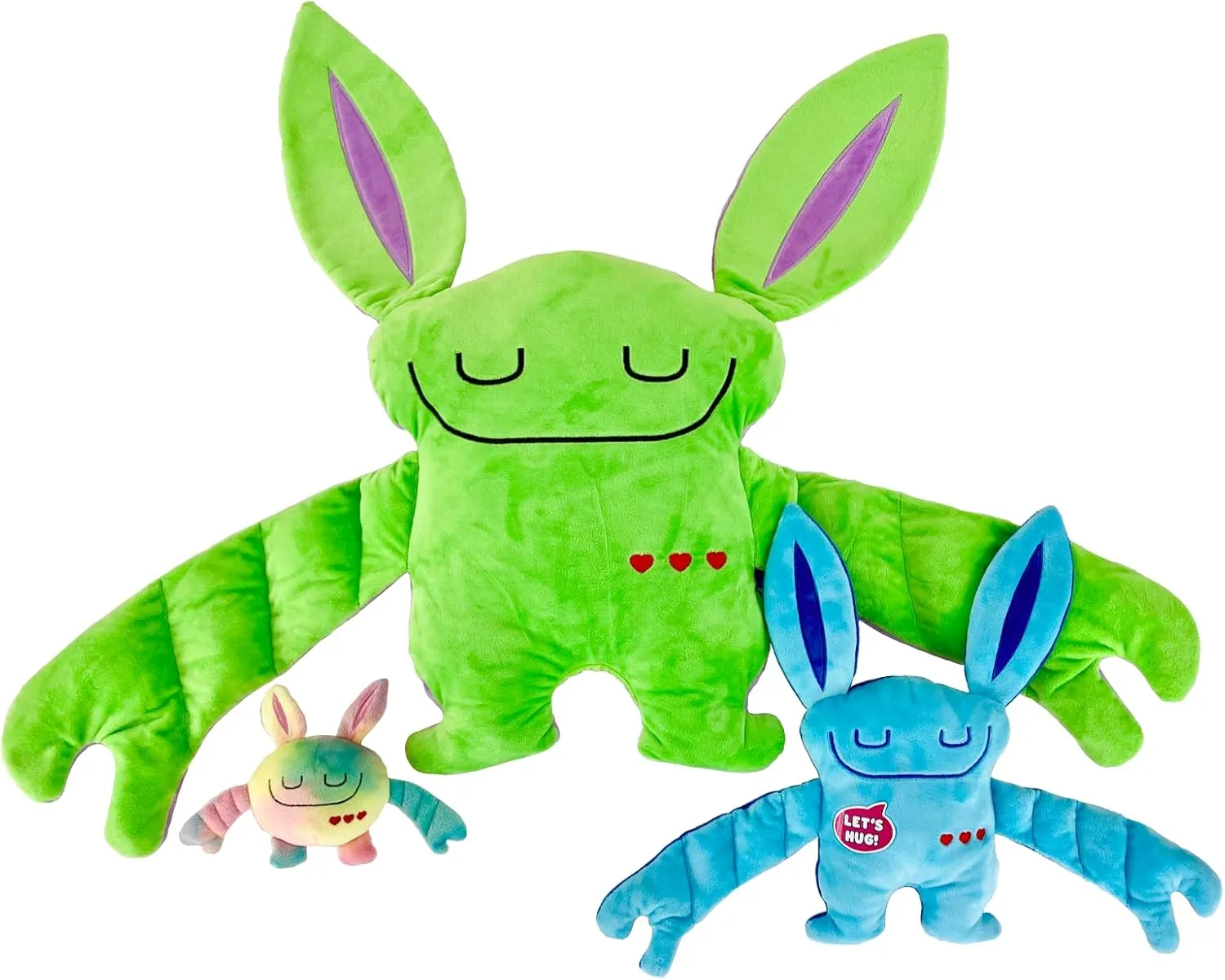 3 Pack Includes: Weighted Stuffed Pillow Animal (Shin Shin) with Surprise Bumpaloo & Thumper - Soft & Cuddly Plush for Comfort & Sensory Support