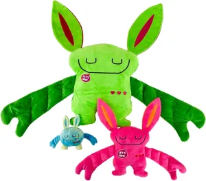 3 Pack Includes: Weighted Stuffed Pillow Animal with Surprise Bumpaloo & Thumper - Soft & Cuddly Plush for Comfort & Sensory Support