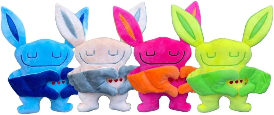 3 Pack Includes: Weighted Stuffed Pillow Animal with Surprise Bumpaloo & Thumper - Soft & Cuddly Plush for Comfort & Sensory Support