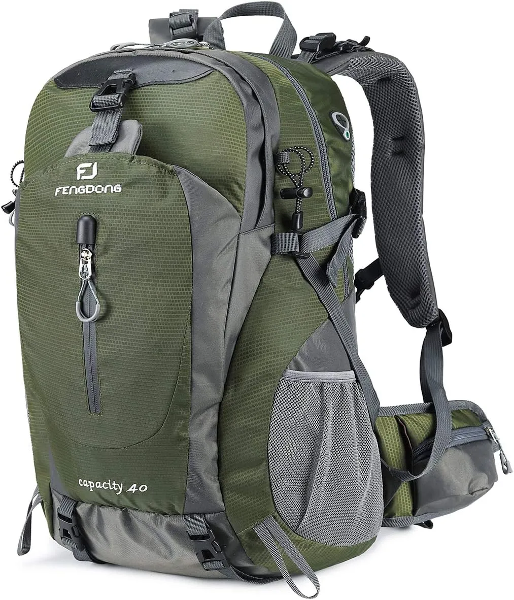 40L Waterproof Lightweight Hiking,Camping,Travel Backpack for Men Women
