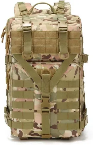 45L Military Tactical Backpack Large Men Army 3 Day Assault Rucksack Molle Bag Daypack (CP)