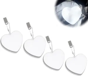4Pcs Heart Purse Light Handbag with Automatic Motion Sensor Backpack Light,Purse Organizer Accessories,Bed Lamp Heart Night Light Gift Ideas Women,Lover,Mother (Heart, 4pcs)