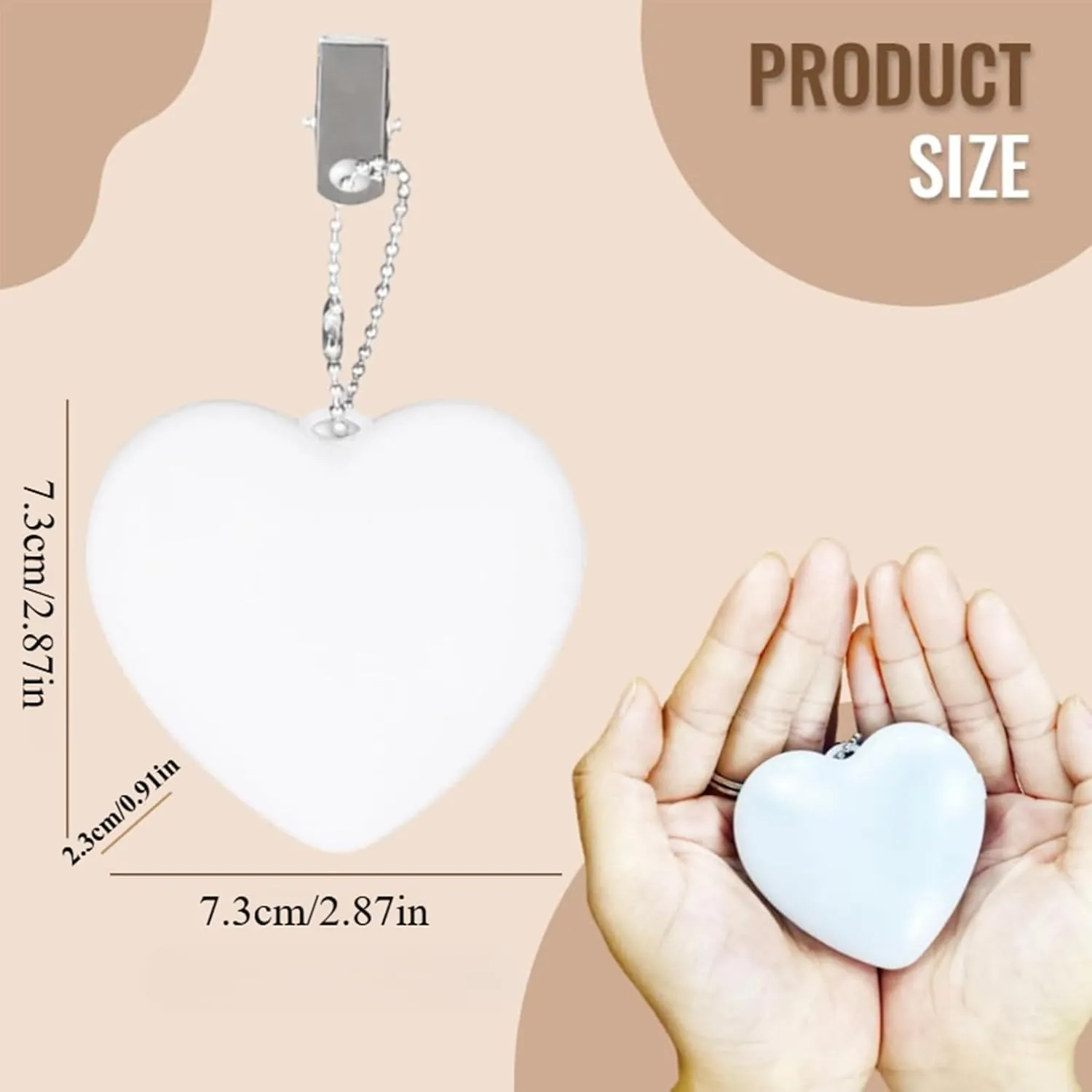 4Pcs Heart Purse Light Handbag with Automatic Motion Sensor Backpack Light,Purse Organizer Accessories,Bed Lamp Heart Night Light Gift Ideas Women,Lover,Mother (Heart, 4pcs)