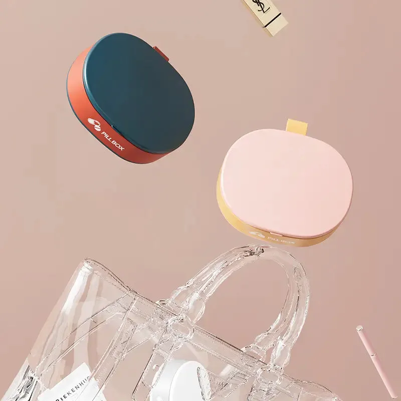 6-Grid Medicine Organizer - Travel-Friendly Pill Case