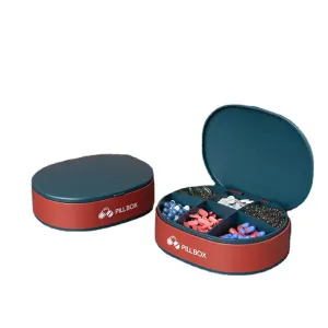 6-Grid Medicine Organizer - Travel-Friendly Pill Case