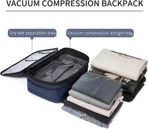 60L Airback Backpacks Expandable Travel Backpack Vacuum Compression Carry on BackPack Anti-theft Waterproof 17inch Laptop Bag