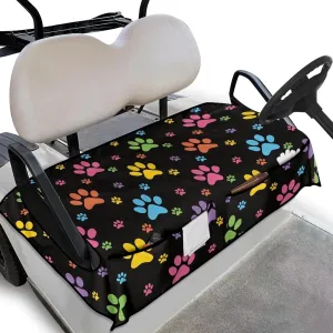 AFPANQZ Golf Cart Seat Cover with Pockets Cozy Universal Golf Cart Towels Fits Front and Back Seat of Club Cars