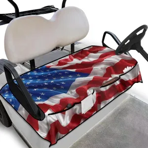 AFPANQZ Golf Cart Seat Cover with Pockets Easy to Install Universal Cushion Cover for Club Car with Armrests