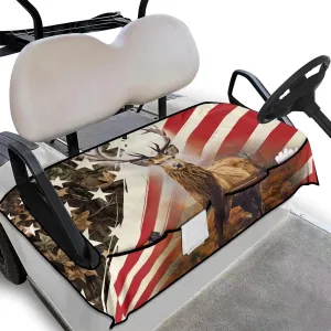AFPANQZ Golf Cart Seat Cover with Pockets Easy to Install Universal Cushion Cover for Club Car with Armrests