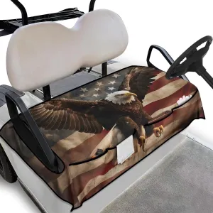 AFPANQZ Golf Cart Seat Cover with Pockets Golf Cart Seat Protecter Easy to Install Stay Cool Golf Cart Protect Cover