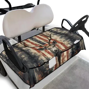 AFPANQZ Golf Cart Seat Cover with Pockets Universal Lightweight Microfiber Golf Cart Seat Blanket Washable Golf Cushion