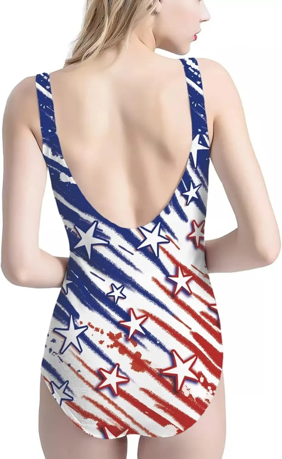 AFPANQZ Womens One Piece Bathing Suit Athletic Bikini Soft Breathable O Neck Tummy Control Bathing Suits for Girl Teens