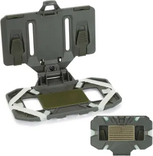 AGPTEK Universal Molle Tactical Phone Holder - Chest Mount for Tactical Vests and Plate Carriers, Fits 4.7"-6.7" Phones, Ideal for Outdoor Paintball, Airsoft, and Hunting