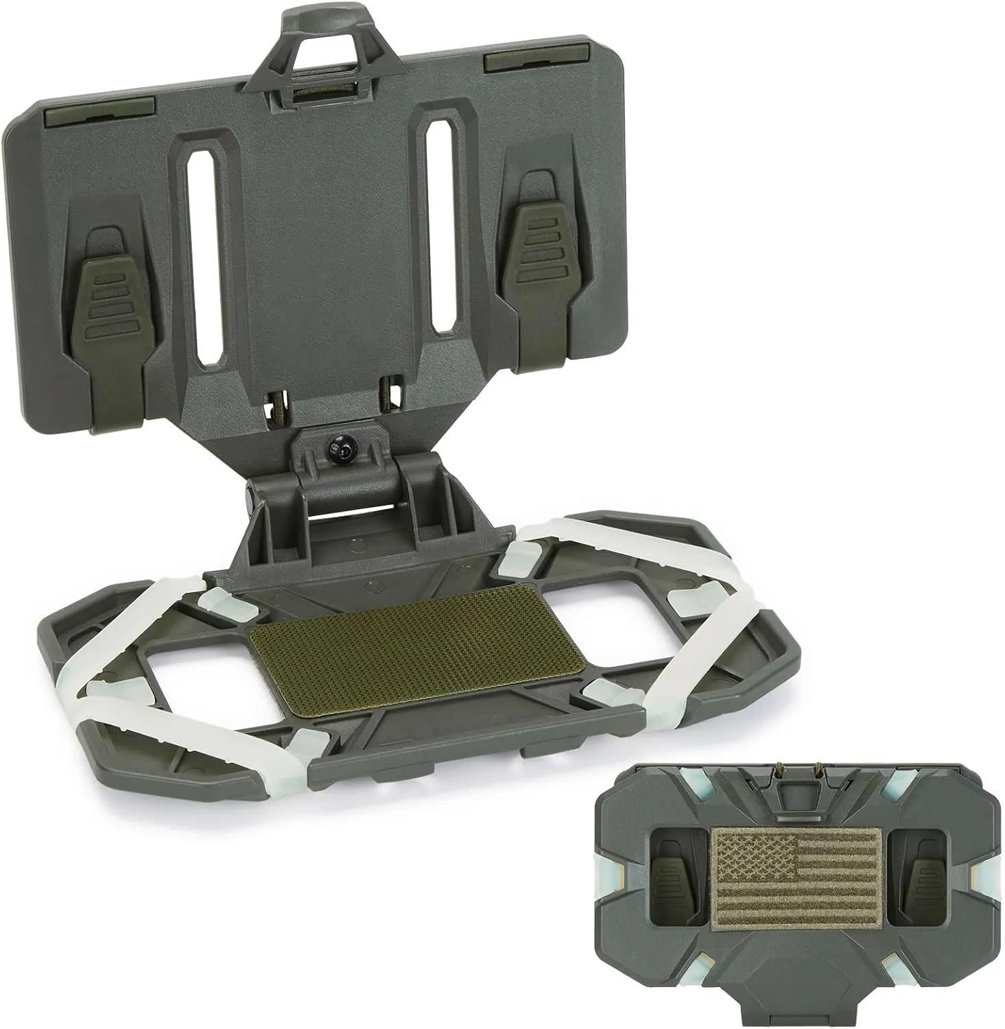 AGPTEK Universal Molle Tactical Phone Holder - Chest Mount for Tactical Vests and Plate Carriers, Fits 4.7"-6.7" Phones, Ideal for Outdoor Paintball, Airsoft, and Hunting