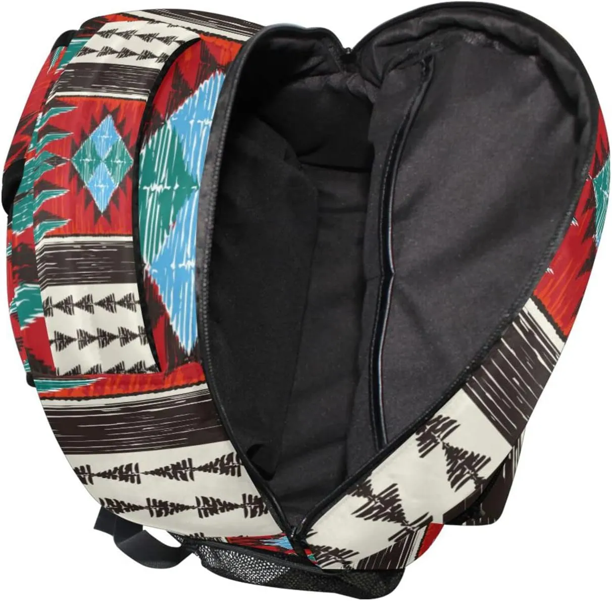 ALAZA Aztec Backpack for School Boys Western Backpacks Aztec Back Pack Geometry Personalized Kids Bookbag 3rd 4th Grade Elementary Daypacks Age 8-12 Travel Rucksack