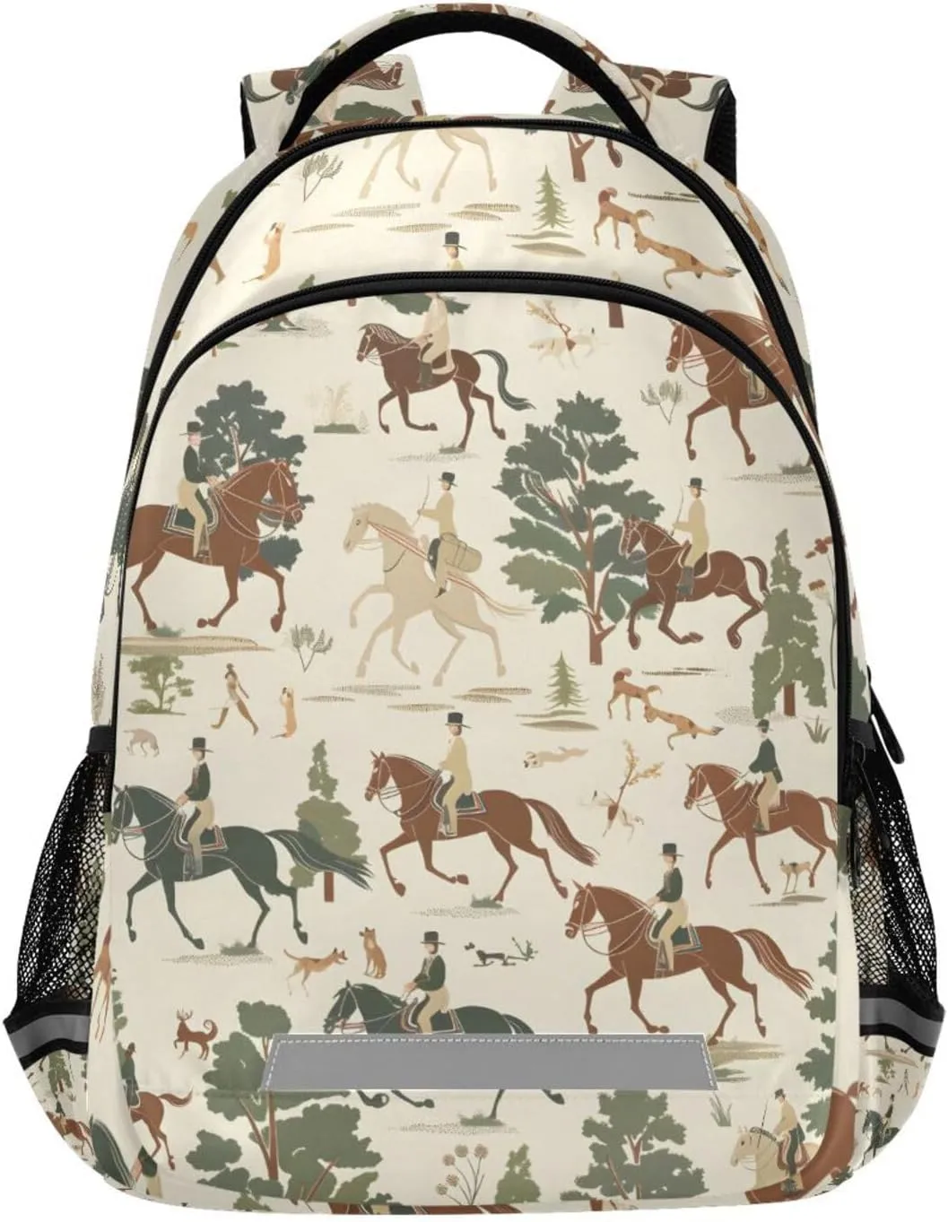 ALAZA Hunting on Horseback Riders Backpacks Travel Laptop Daypack School Book Bag for Men Women Teens Kids