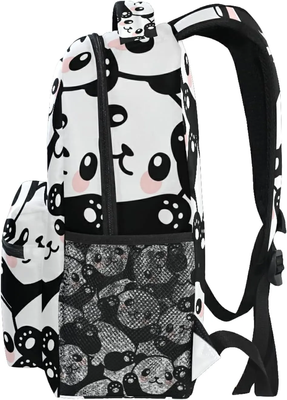 ALAZA Panda Backpack for Girls Elementary School Bag Kids Bookbag Personalized Travel Daypack 3rd 4th 5th Grade Rucksack Laptop Back Pack