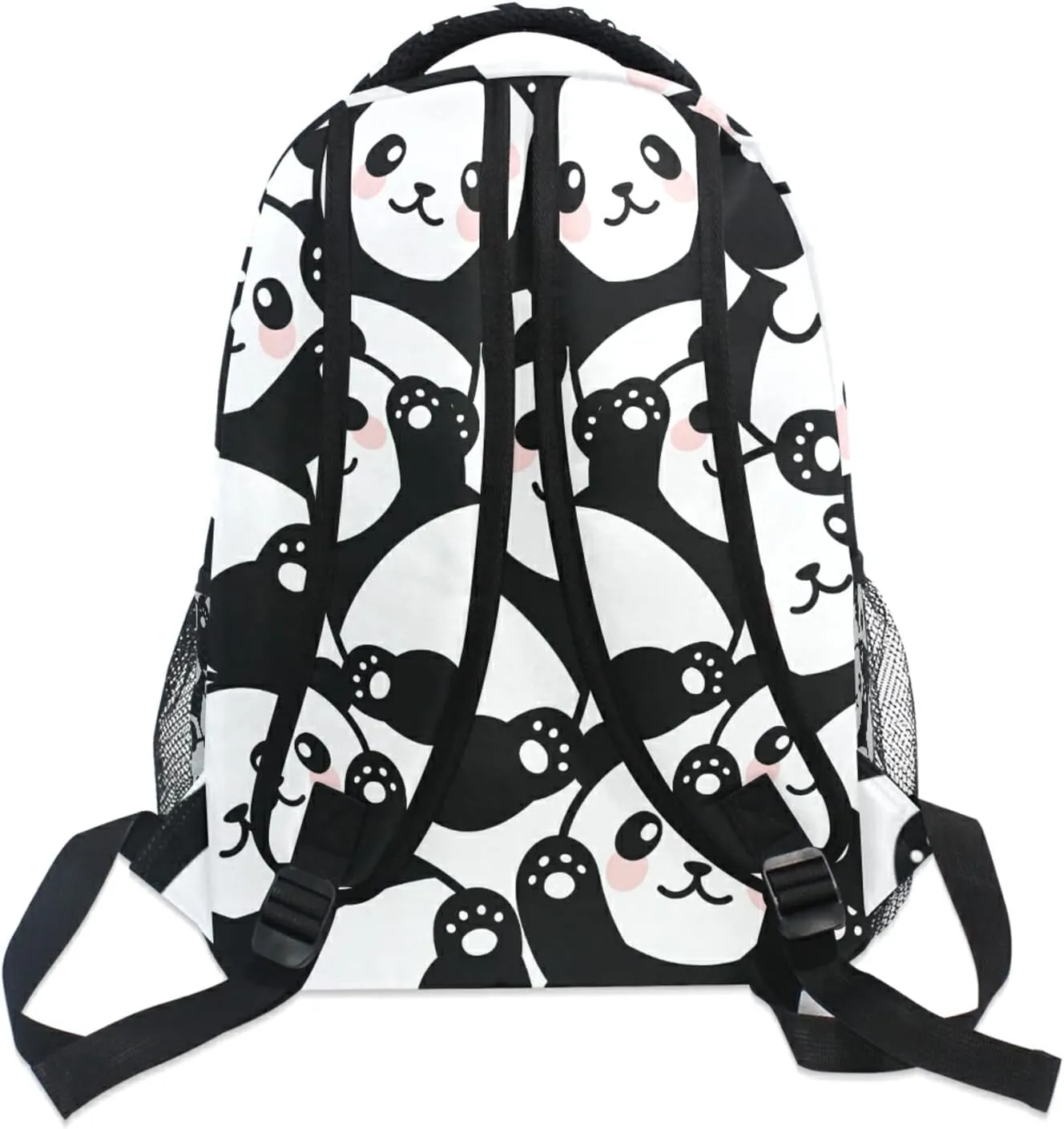 ALAZA Panda Backpack for Girls Elementary School Bag Kids Bookbag Personalized Travel Daypack 3rd 4th 5th Grade Rucksack Laptop Back Pack