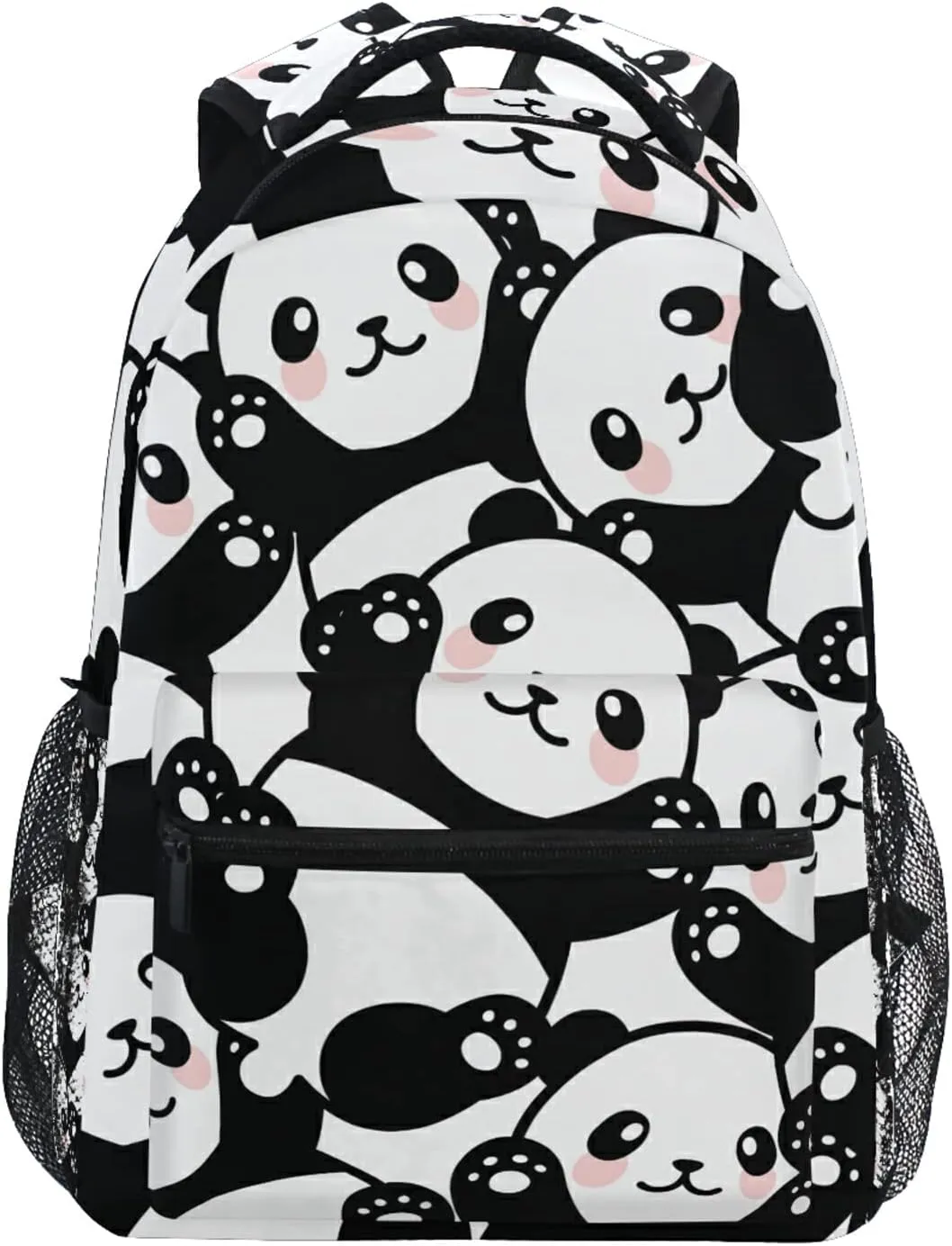 ALAZA Panda Backpack for Girls Elementary School Bag Kids Bookbag Personalized Travel Daypack 3rd 4th 5th Grade Rucksack Laptop Back Pack