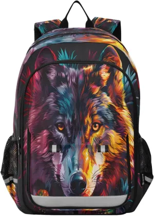 ALAZA Wolf School Backpacks Travel Laptop Bag Kids Bookbag for Girls Boys Teens Women Men193