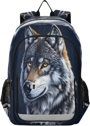 ALAZA Wolf School Backpacks Travel Laptop Bag Kids Bookbag for Girls Boys Teens Women Men196