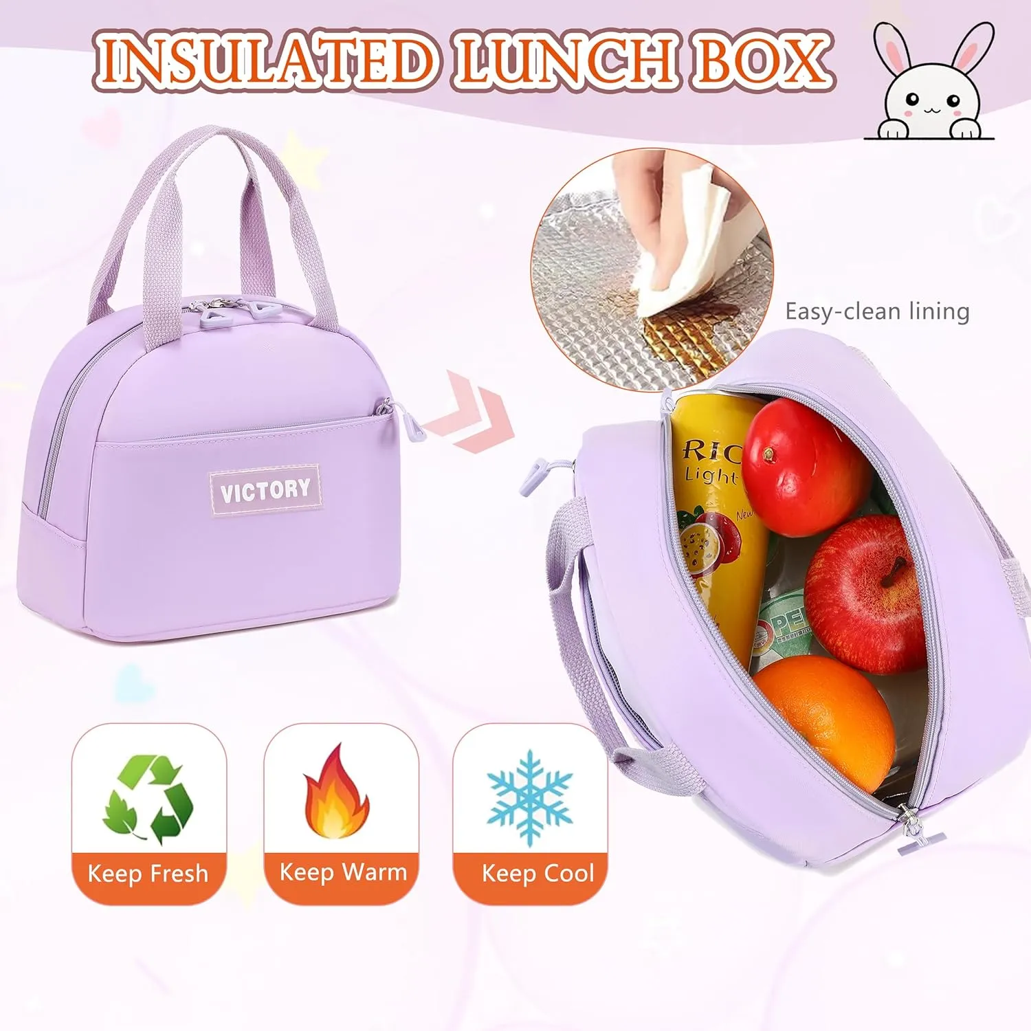 AO ALI VICTORY Backpack for Women Girls Set with Pencil Case 15.6 Inch Laptop School Bag Kids Elementary College Backpacks