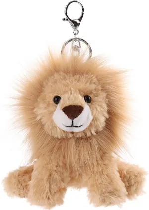 Apricot Lamb Cute Toys Plush Yellow Lion Stuffed Animal Soft Keychain for Kids Bag, Purse, Backpack, Handbag (6 Inches)