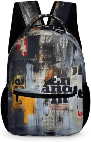 Art Graffiti Wall Printed Laptop Backpack Travel Camping Backpack for Men Women, School Bookbag for Kids