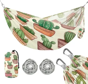 ATTX Cacti Camping Hammock - Lightweight & Portable Hammocks, Heavy Duty 330lbs Capacity for Indoor, Hiking, Backpacking, Travel, Backyard, Beach#241