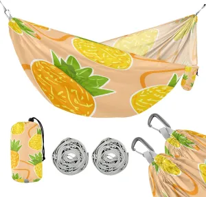 ATTX Pineapples Camping Hammock - Lightweight & Portable Hammocks, Heavy Duty 330lbs Capacity for Indoor, Hiking, Backpacking, Travel, Backyard, Beach#173