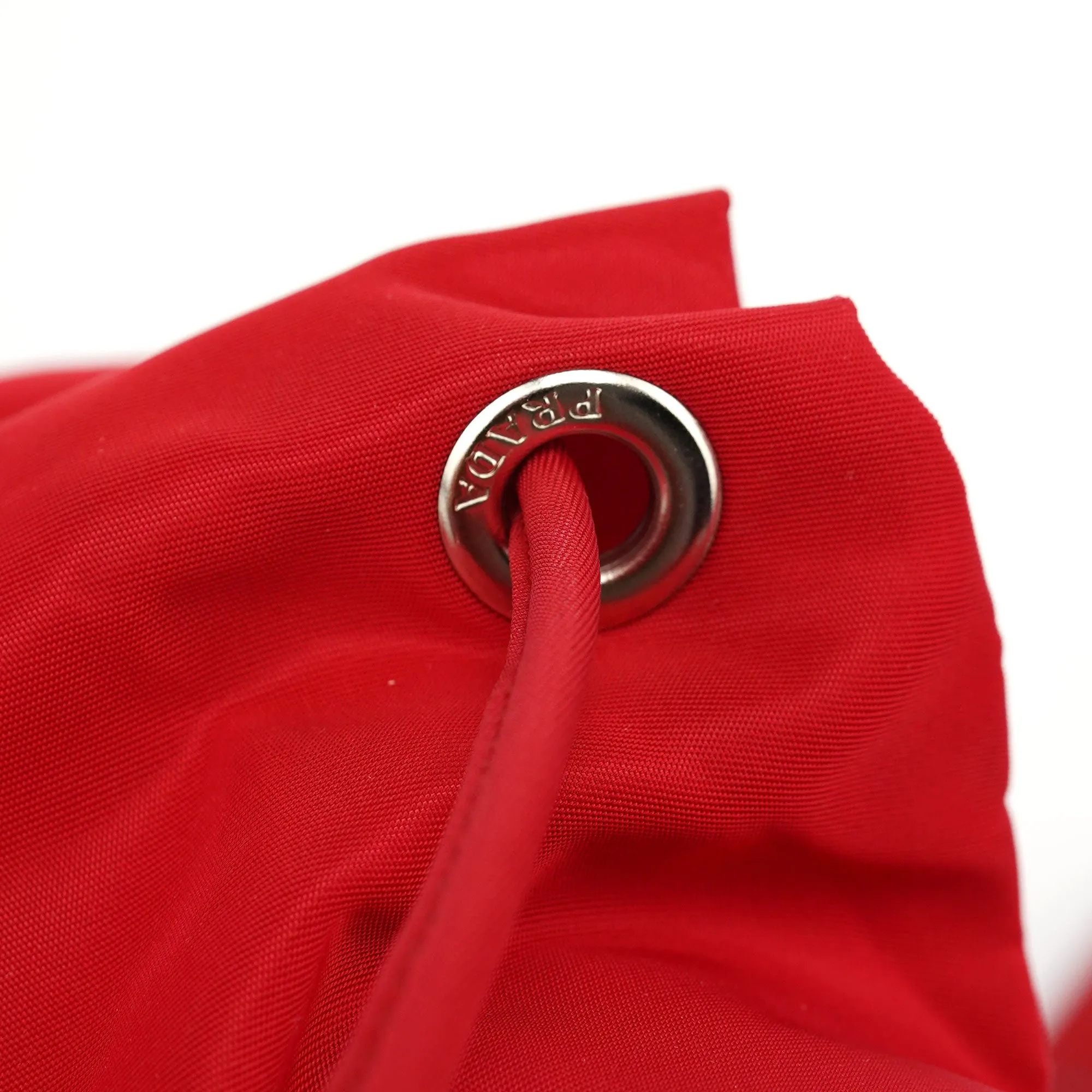 B5885 Red Tessuto Vela Backpack