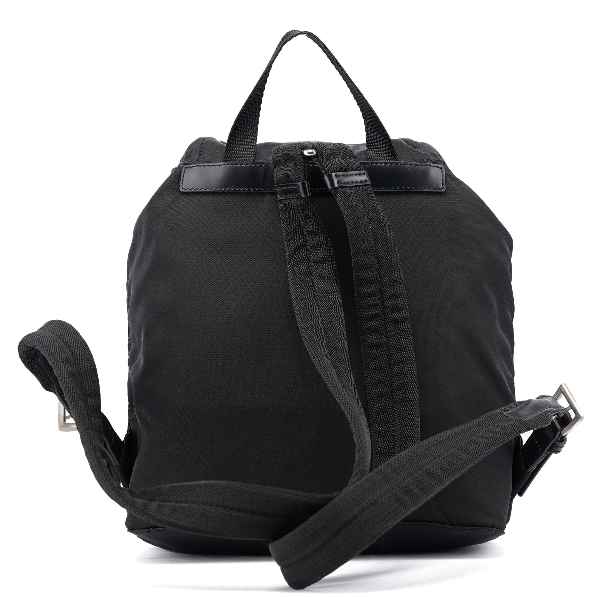 B6677 Black Nylon Backpack
