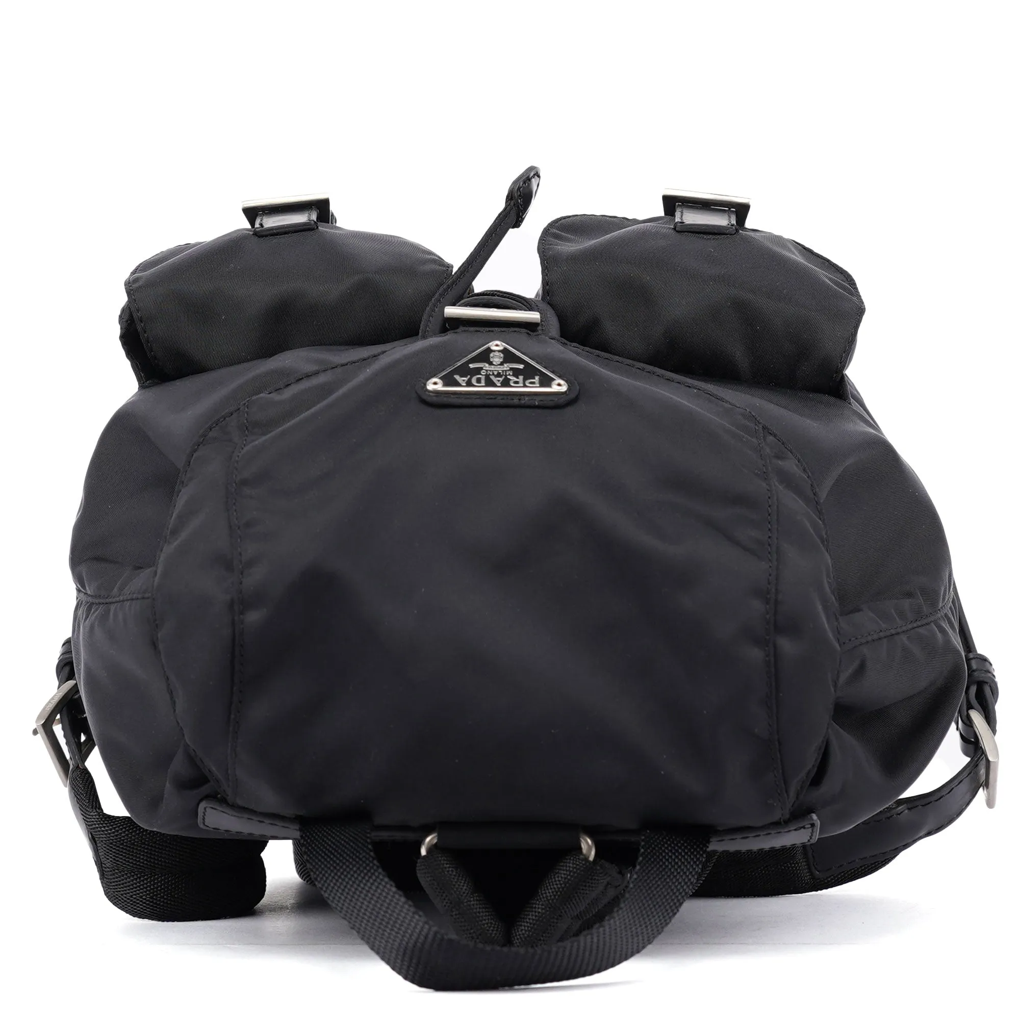 B6677 Black Nylon Backpack