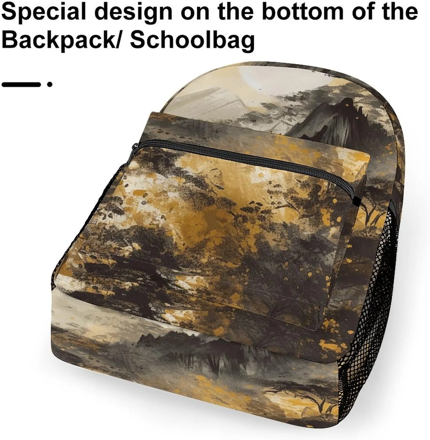 Backpack for Women Men Travel A Painting of Mountains Daypack Lightweight Laptop Bag Carry On Backpacks for Work