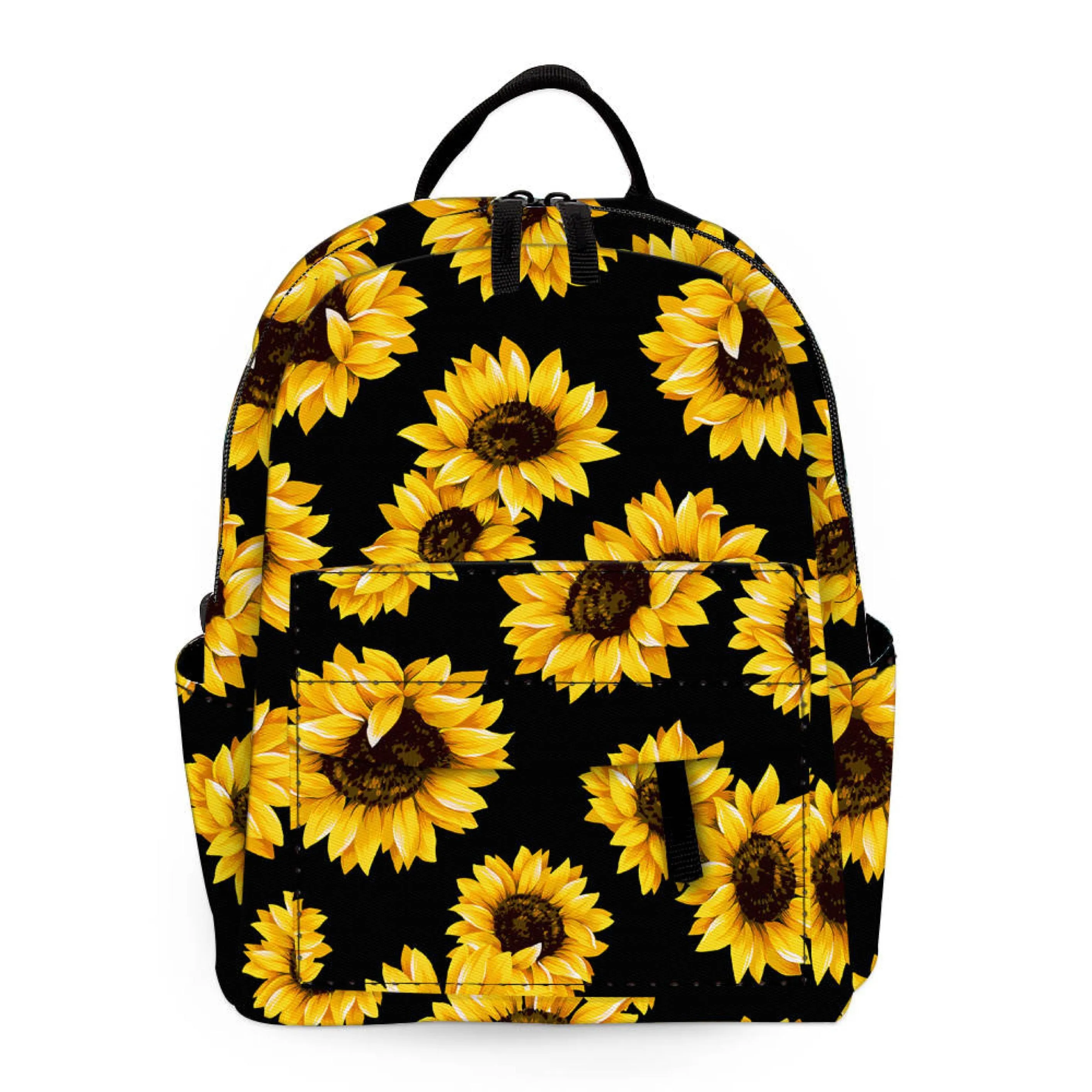 Backpack Sunflower Mini Modern design Black On - Durable materials