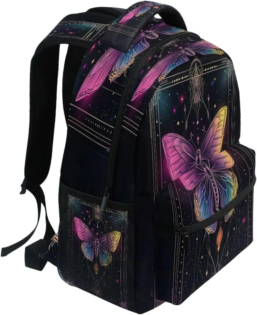 Backpacks for Teens Boys Girls Fashion Personal Backpack with Chest Strap Gift Men & Women Butterfly
