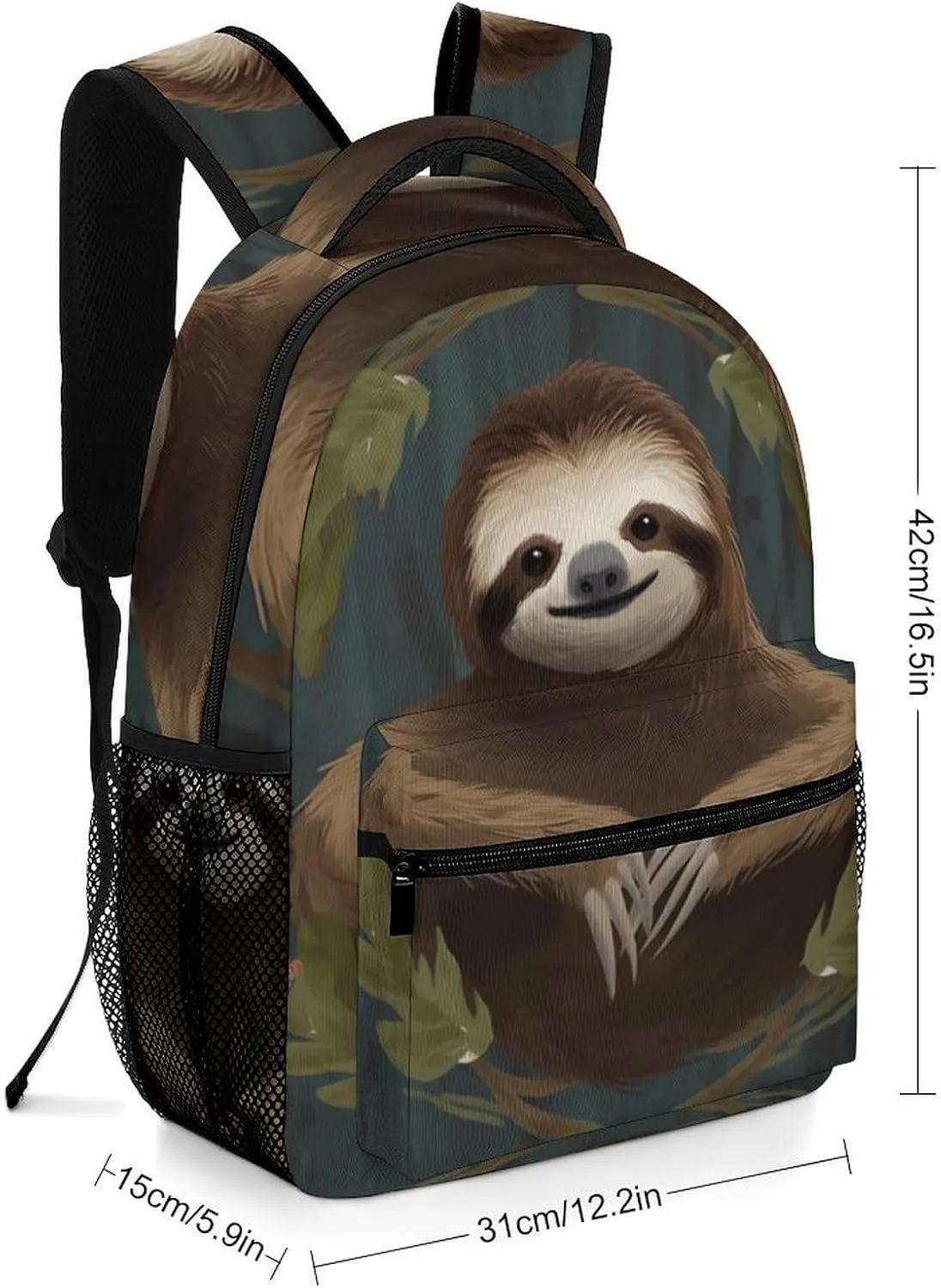 Backpacks Sloth Travel Bag Laptop Backpack Casual Daypack for Weekender Business Hiking