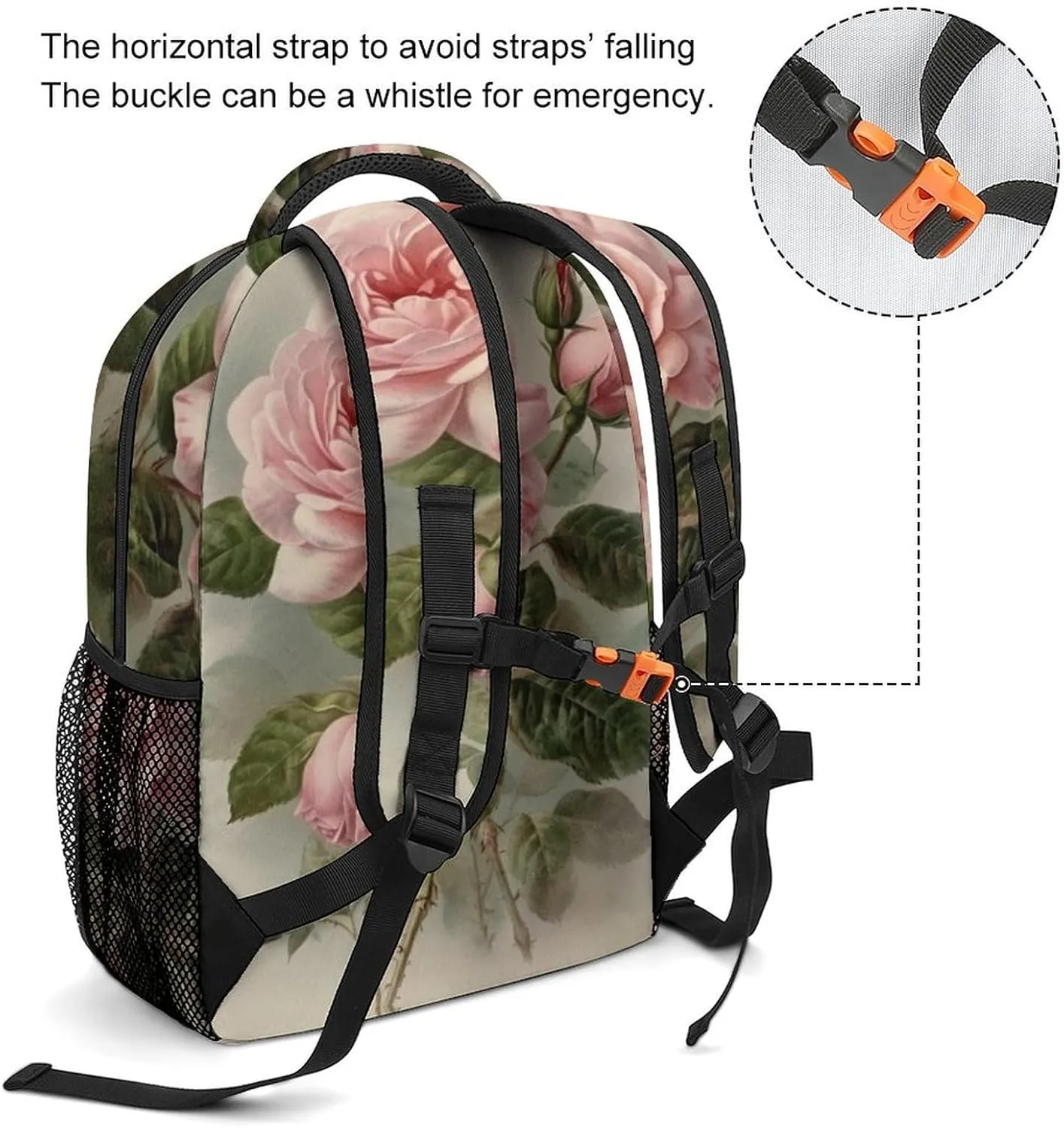 Backpacks Vintage Rose Travel Bag Laptop Backpack Casual Daypack for Weekender Business Hiking