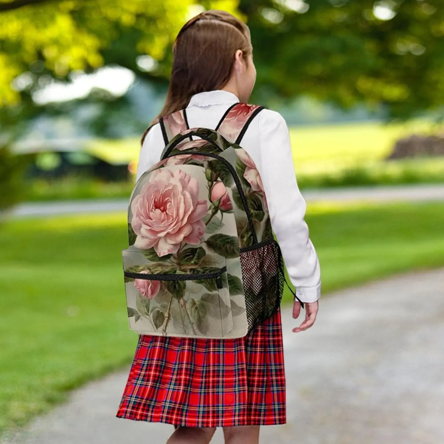 Backpacks Vintage Rose Travel Bag Laptop Backpack Casual Daypack for Weekender Business Hiking