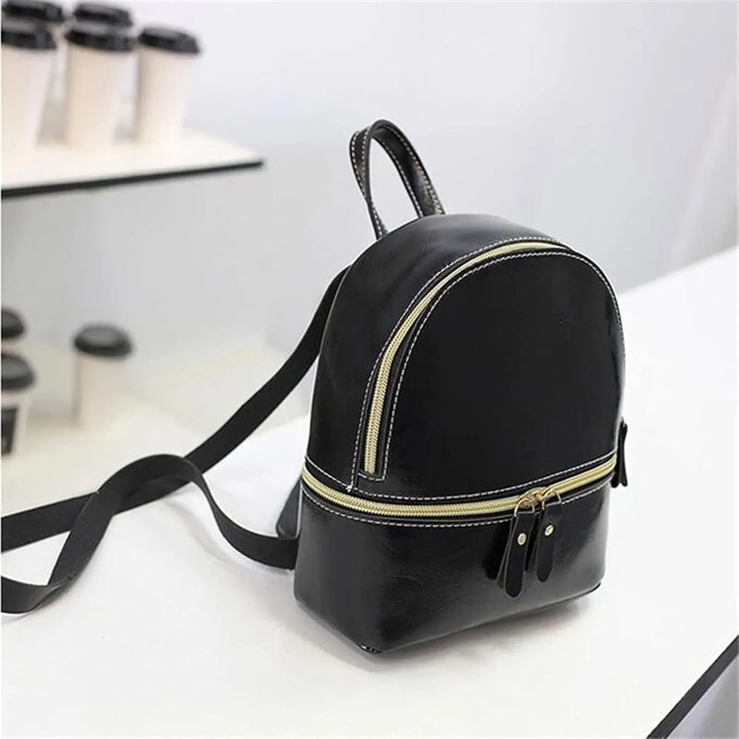 Backpacks Women Backpack Mini Soft Multi Function Small Backpack Female Ladies Shoulder Bag (Color : Brown)