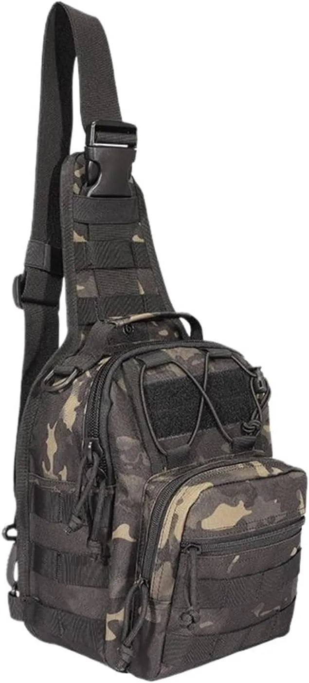Bag Backpack Sport Bag Pack Sling Shoulder Backpack Every Day Carry(Black CP)