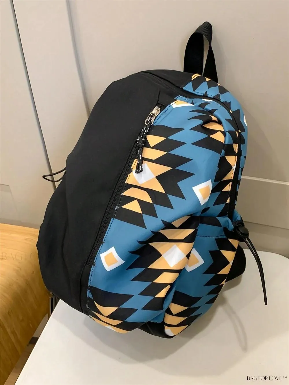 BagForLove - Colorblock Graphic Backpack for Holiday Cheer